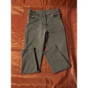 Mom Jeans Ultra High Waist Denim Size 8 Charcoal Gray